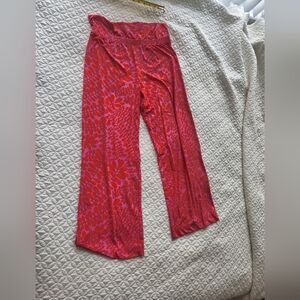 Trina Turk Vibrant Red Wide Leg Pants